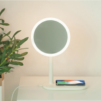 LED Makeup Mirror Illuminated Desk Lamp Wireless Charging foldable 180 Degrees Natural Daylight Vanity Mirror with Light